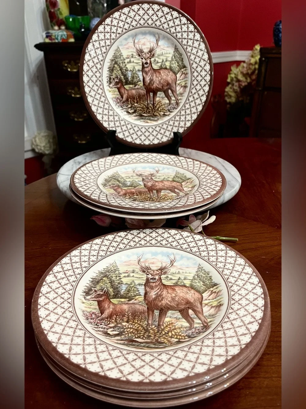 Royal Stafford Chantilly Stag England vtg royal
